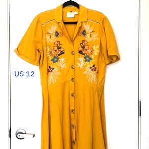 Maeve Varadero Collared Shirt Dress